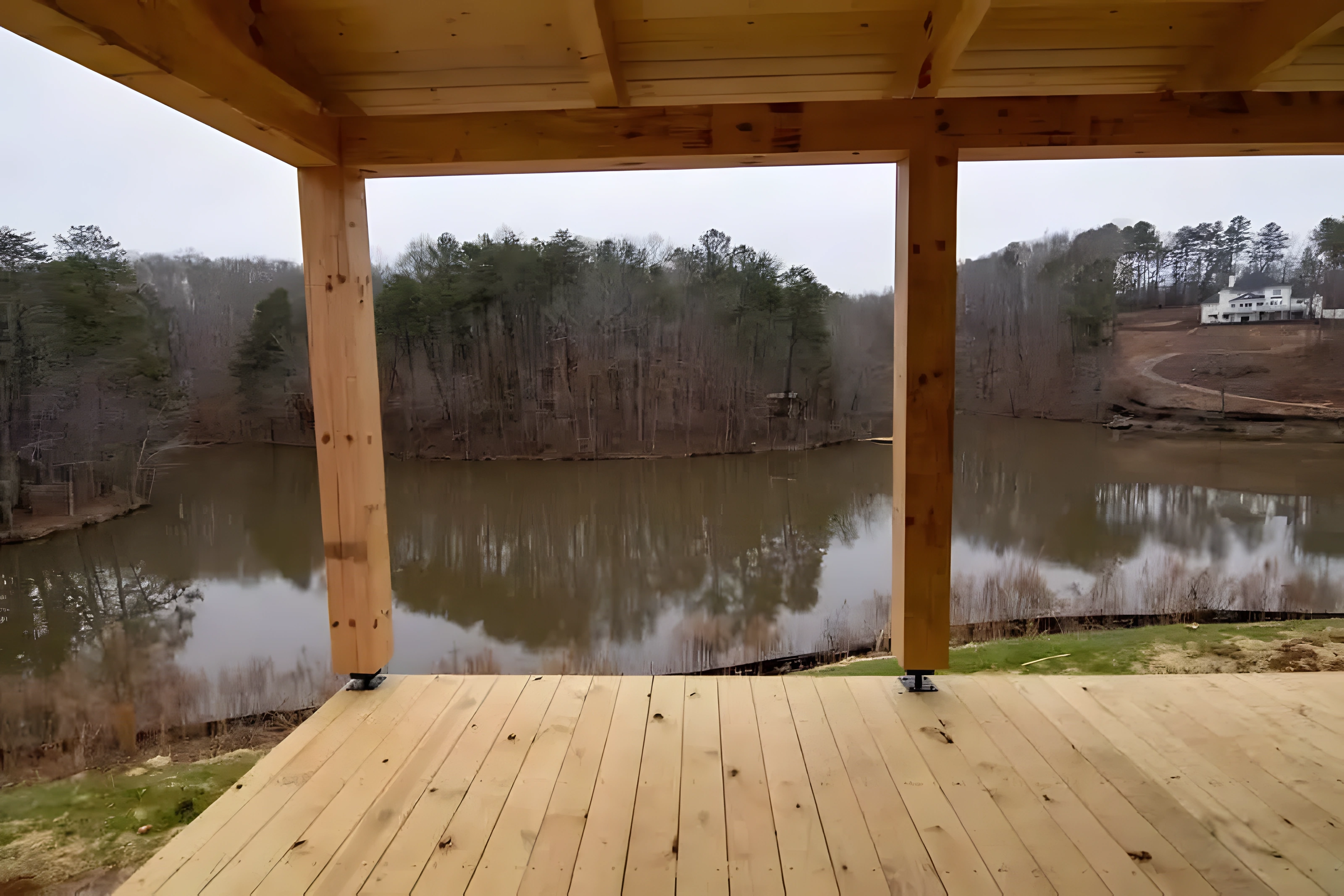 Lake home built with Lanier Home Builders