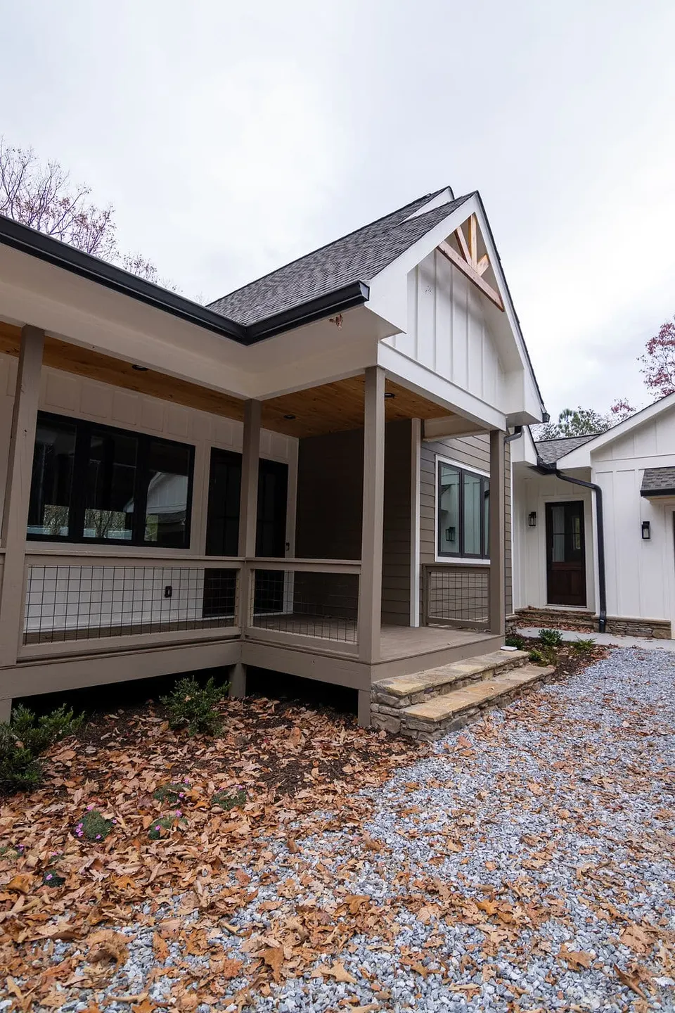 Crafted entry of a Lanier custom home